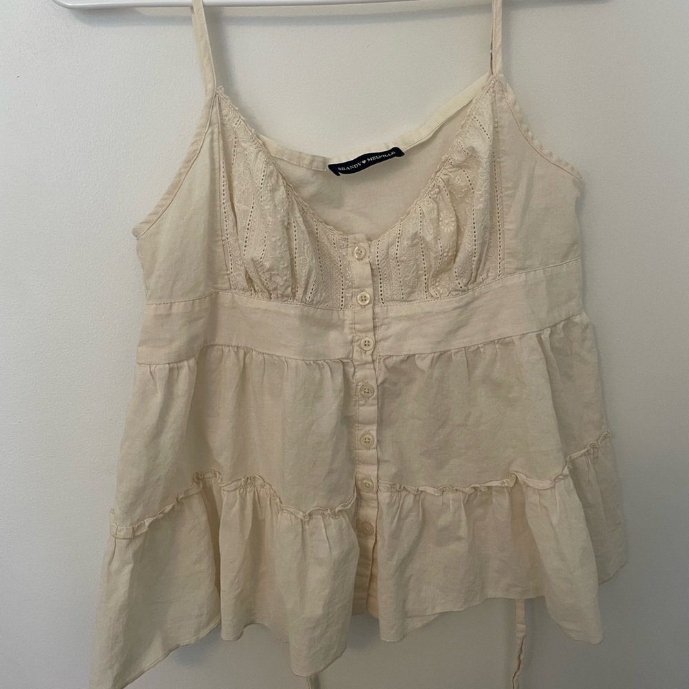Brandy Melville Tiffany Tiered Tank Top
